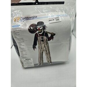 Circus Clown Carnival Creepster IT Child Large  10-12 Halloween Costume